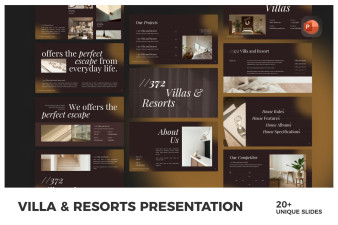 Villa Rent PowerPoint Template